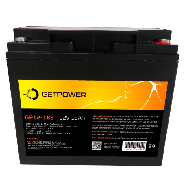 Bateria Estacionária Getpower GP 12-18