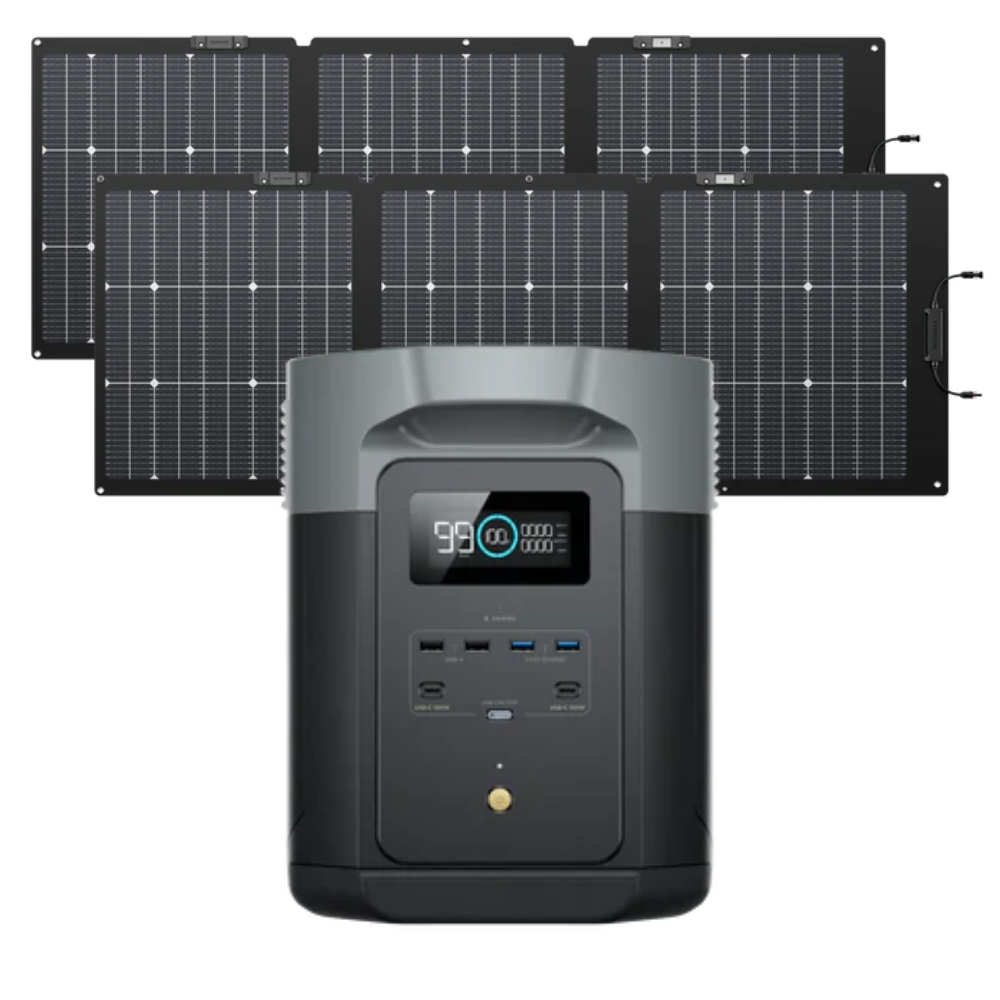 DELTA 2 Max 127V + 2x Painéis Solares 160W