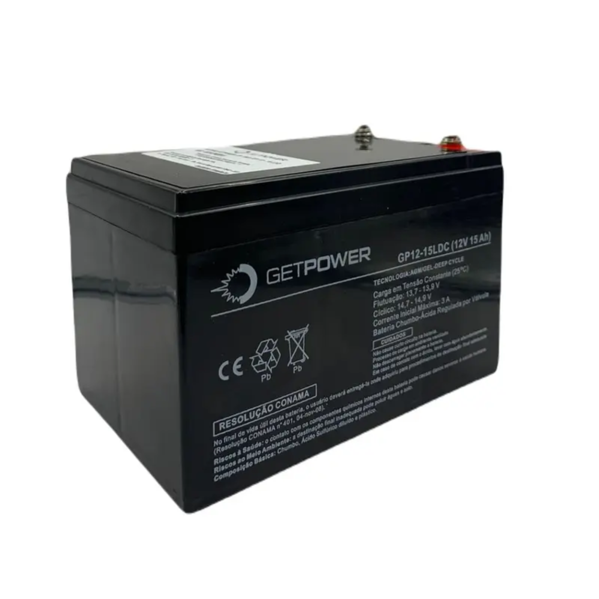 Bateria Estacionária Getpower GP 12V 15 LDC GEL