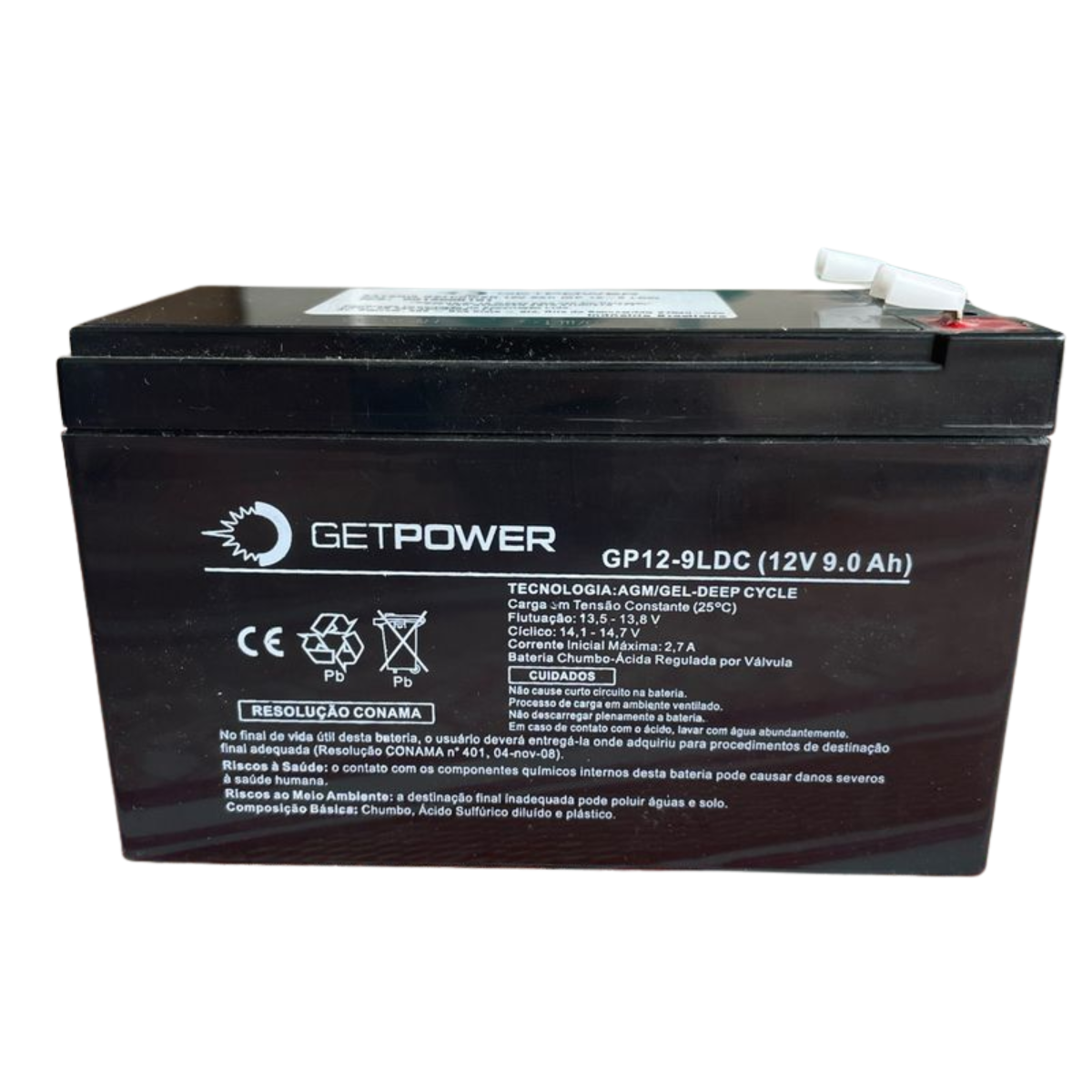 Bateria Estacionária Getpower GP 12V 9 LDC GEL