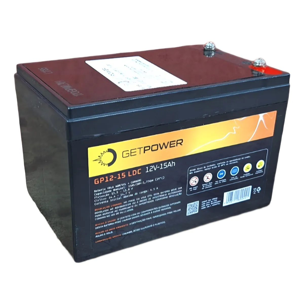 Bateria Estacionária Getpower GP 12V 15 LDC GEL