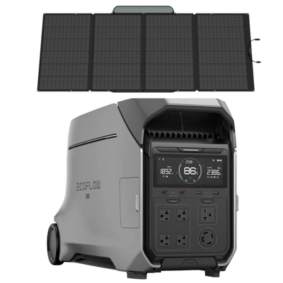 Gerador DELTA Pro 3 + Painel 400W Ecoflow