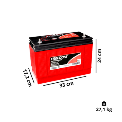 Bateria Freedom Df2000 12v 115ah Estacionária Nobreak Solar