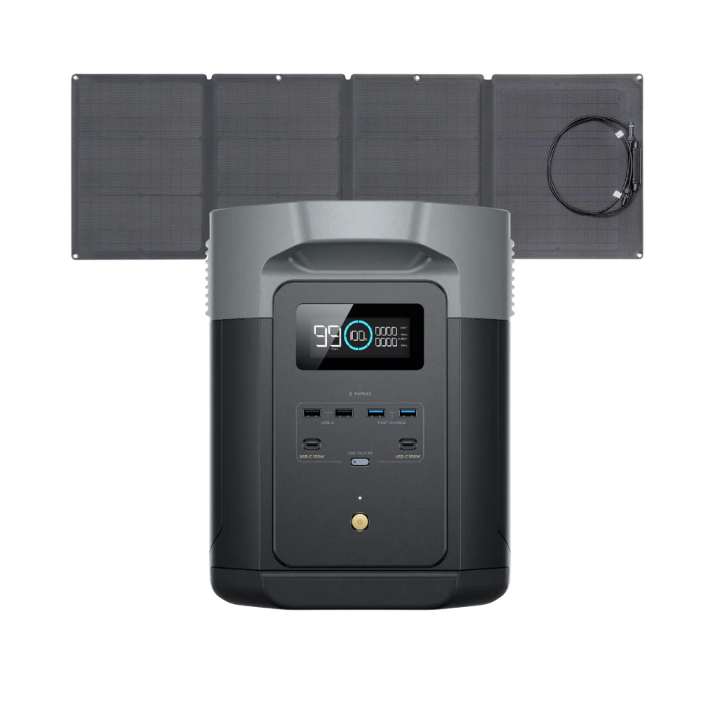 DELTA 2 Max 127V + 2x Painéis Solares 160W
