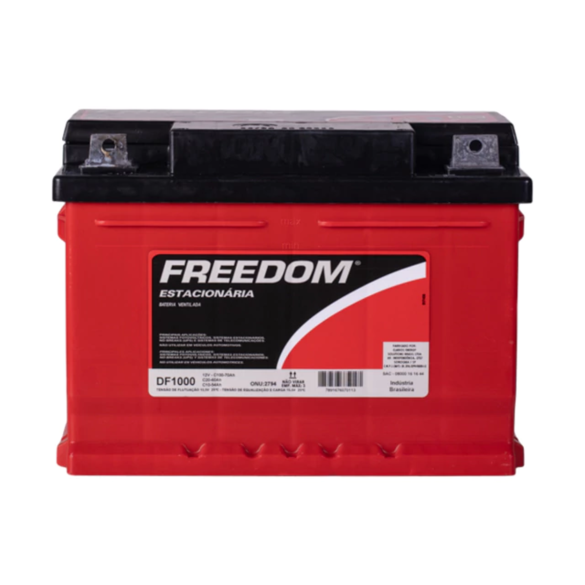 Bateria Estacionaria Freedom Heliar 12v 70ah Df1000 S/troca Direito