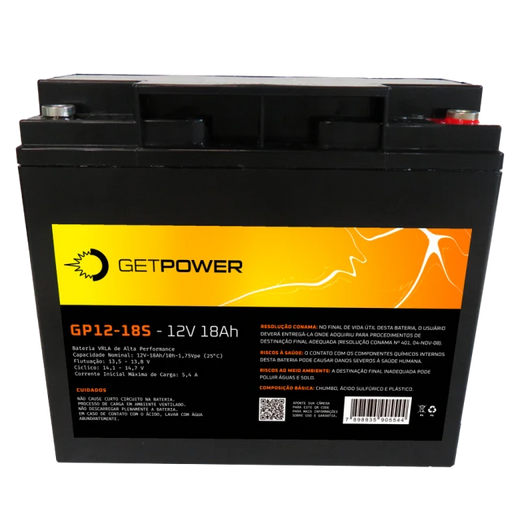 Bateria Estacionária Getpower GP 12-18